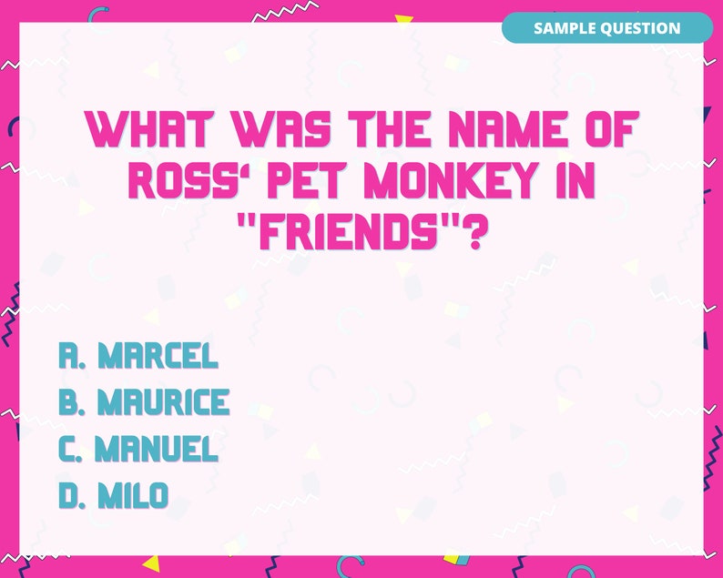TOTALLY 90'S TRIVIA Printable Game 7 Rounds &amp; 70 Questions Perfect for ...