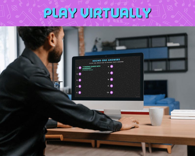 NAME THAT 80’s TUNE Digital Trivia Game | 5 Rounds & 50 Songs | Instant Download | 80’s Music Quiz | PowerPoint Game image 5