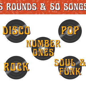 NAME THAT 70’s TUNE Digital Trivia Game | 5 Rounds & 50 Songs | Instant Download | 70’s Music Quiz | PowerPoint image 8