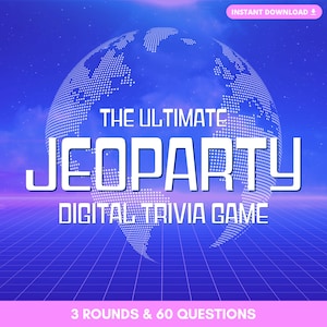 JEOPARTY Digital Trivia Game | Instant Download | 12 Rounds & 60 Questions | Perfect Game for Trivia Night | Built on PowerPoint