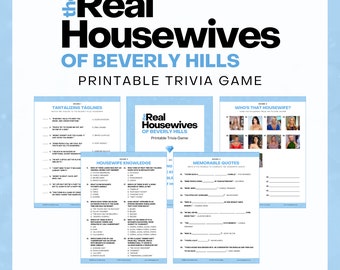 Real Housewives of Beverly Hills Trivia Game (PDF)
