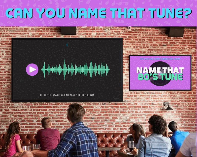 NAME THAT 80’s TUNE Digital Trivia Game | 5 Rounds & 50 Songs | Instant Download | 80’s Music Quiz | PowerPoint Game image 2