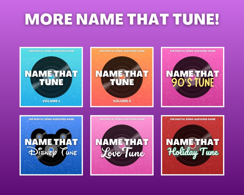 NAME THAT 80s TUNE Digital Song-guessing Game With 50 Songs - Etsy