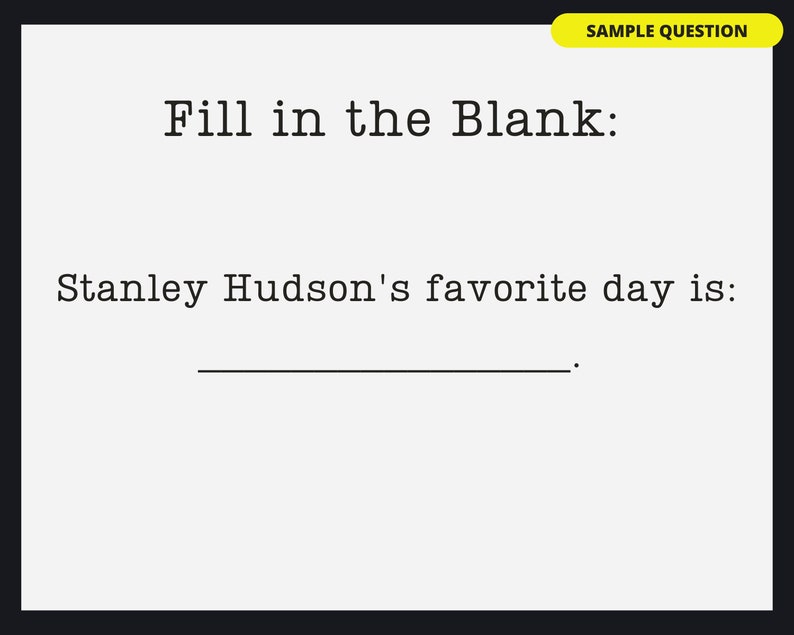The Office Printable Trivia Game 4 Rounds and 60 Questions. Etsy