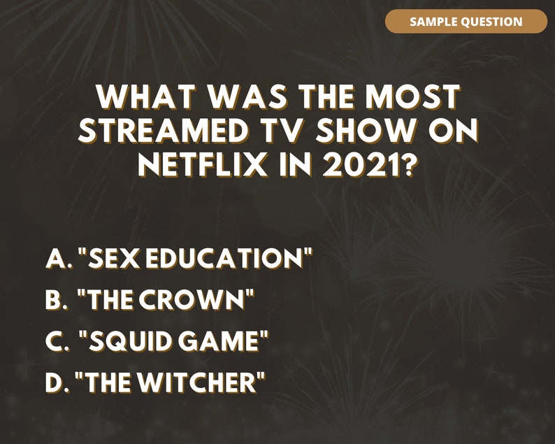 2021 TRIVIA Digital Game | 3 Rounds & 40 Questions | End of the Year Game | New Year's Eve | PowerPoint image 6