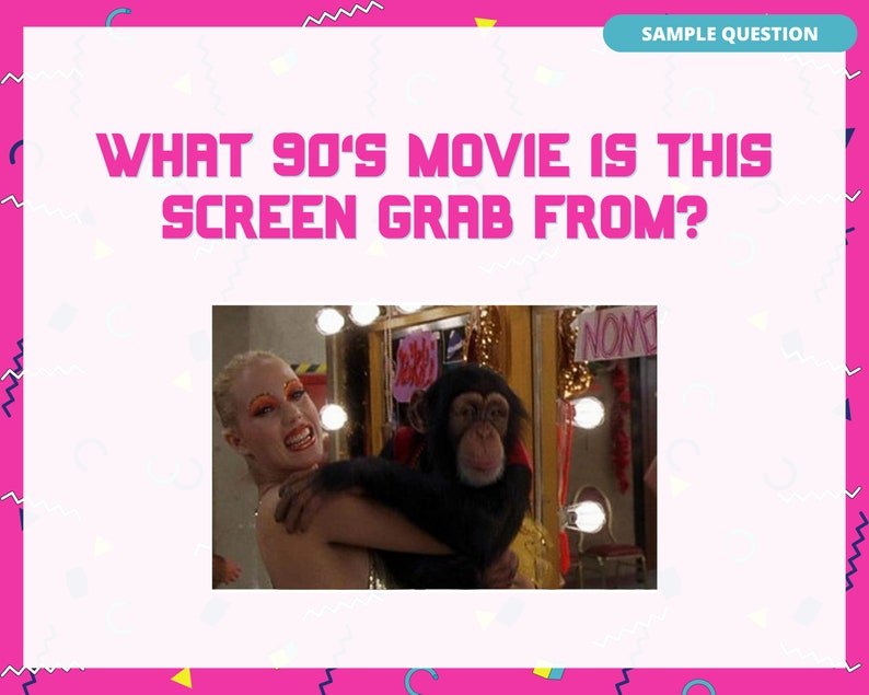 TOTALLY 90'S TRIVIA Printable Game 7 Rounds &amp; 70 Questions Perfect for ...
