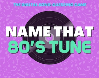 NAME THAT 80’s TUNE Digital Trivia Game | 5 Rounds & 50 Songs | Instant Download | 80’s Music Quiz | PowerPoint Game