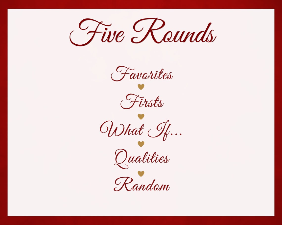 The NEWLYWED PRINTABLE GAME 50 Questions to Test Your Knowledge on Your ...
