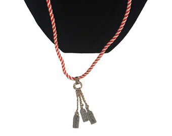 Kumihimo Charm Necklace & Bracelet