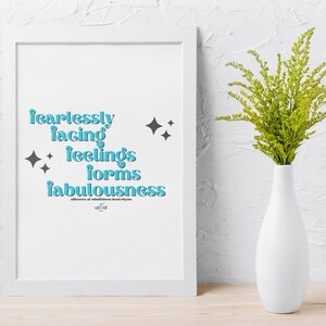 Facing V1 Mindfulness Mantra Afirmação Cartão Citação Positiva Autoestima Confiança Autocuidado Terapia Decoração de Escritório Amor Próprio TCC