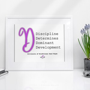 Determina V2 Mindfulness Mantra Afirmação Cartão Citação Positiva Autoestima Confiança Autocuidado Terapia Decoração de Escritório Amor Próprio TCC