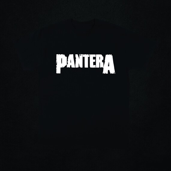 Tie Dye T-shirt Pantera Band Bleached 