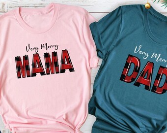 Very Merry Christmas Family T-Shirt, Very Merry Mama Shirts, Very Merry Dad Shirt, Very Merry Mimi Shirt, Very Merry Christmas Family Tees