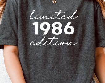40th Birthday T-shirt: Limited Edition 1986 Party Tee