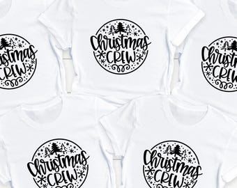 Christmas Crew T-Shirt, Family Matching Holiday Tee