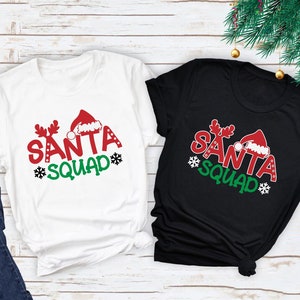Santa Squad Tshirt, Christmas Squad Shirt, Xmas Gift Tee, Funny Santa Shirts, Family Matching Xmas Tee, Santa Crew T-Shirt, Family Christmas
