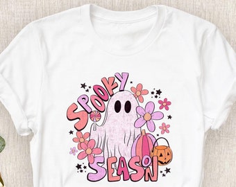 Spooky Season T-Shirt, Halloween Retro Shirt, Spooky Season Halloween Shirt, Spooky Fall Tee, Spooky Ghost Shirt, Gift For Halloween