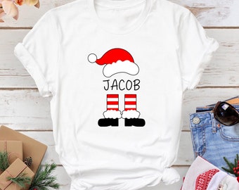 Personalized Christmas Kids T-Shirt: Custom Santa Name Tee
