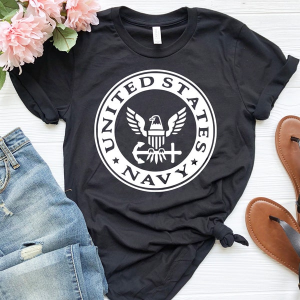 US Navy Shirt, US Navy Veteran Tshirt, Navy Logo, Navy Mom T-Shirt, Navy Dad Tees, United States Navy Tee, Navy Veteran Tops,Navy Graduation