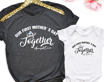 Personalized First Mother's Day Shirts, Our First Mothers Day Matching Shirts, Custom Mother's Day, Mothers Day Gift, Mothers Day Tee