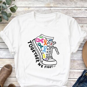 Together We Fight Tshirt, Breast Cancer Shirt, Cancer Awareness Tee, Leukemia Shirt, Warrior T-Shirt, Cancer Support Tee, Motivational Shirt