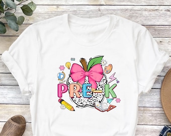 Pre-K Teacher Shirt, First Day of School Tee