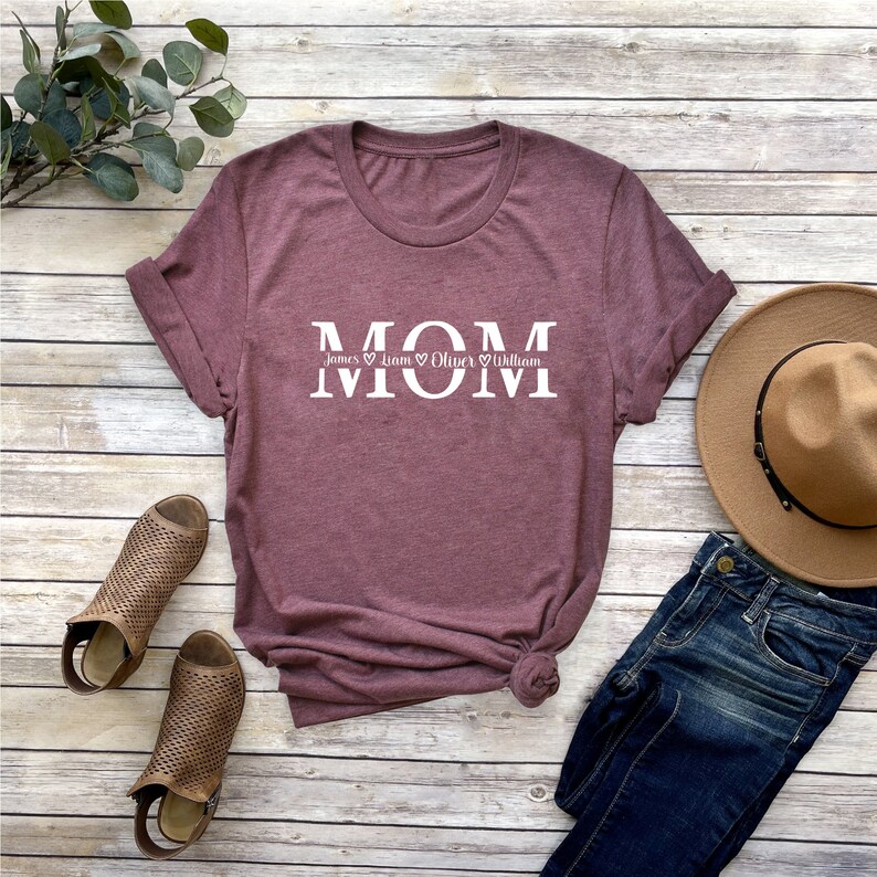 Custom Mom Shirt, Mothers Day Shirt, Custom Mom Shirt With Kids Names, Mothers Day Gift, Personalized Mom Shirt, Mom Shirt, Shirt For Mom bild 4
