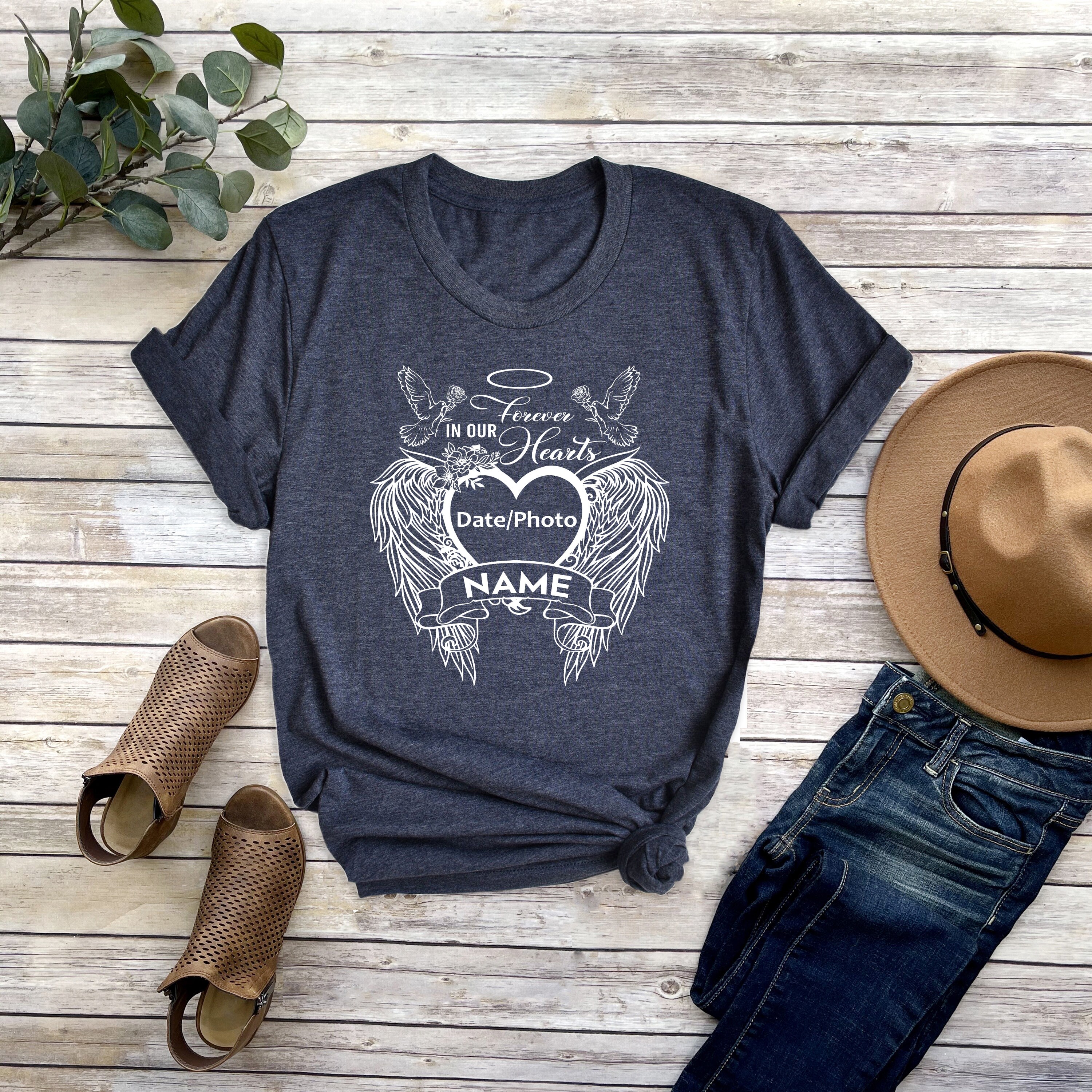 One In 4 Gift For Dog Dad Personalized Memorial T-Shirt For Mom Dad Loved One In ...
