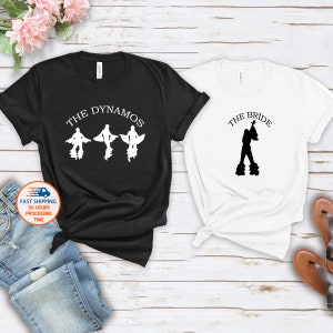 The Bride and The Dynamos Shirt, Mamma Mia Tshirt, Disco Bride T-shirt, Bachelorette Party Tees, Bridal Party Tops, Team Bride Shirt,Wedding