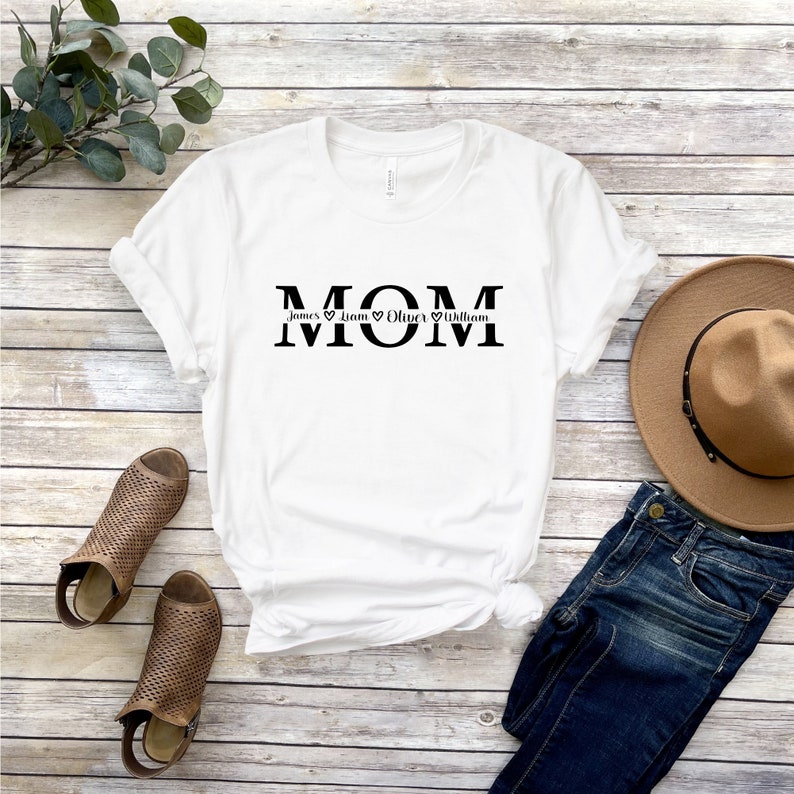 Custom Mom Shirt, Mothers Day Shirt, Custom Mom Shirt With Kids Names, Mothers Day Gift, Personalized Mom Shirt, Mom Shirt, Shirt For Mom bild 2