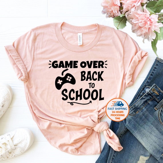 Game Over Back To School, Teacher, First Day of School Outfit