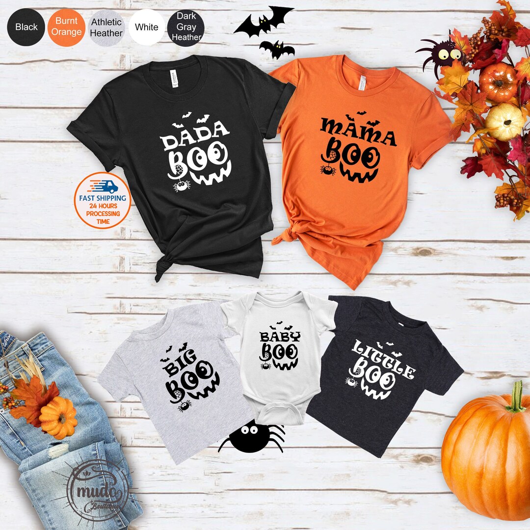 Halloween Family Boo Shirts, Halloween Family Matching Tshirt, Mama Boo ...