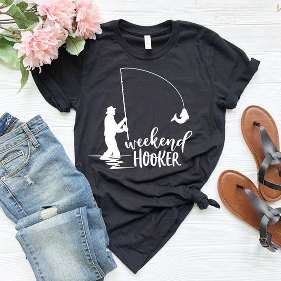 Weekend Hooker Shirt, Family Trip Shirts, Fly Fishing Shirt Women