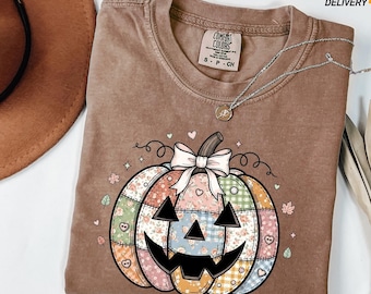 Comfort Colors Spooky Season Shirt: Funny Halloween Pumpkin Tee