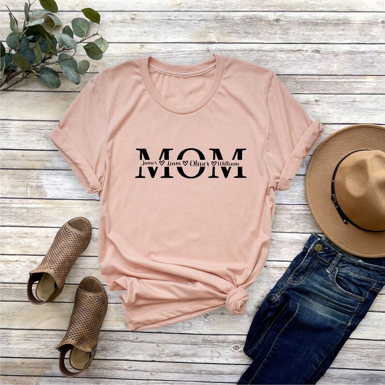 Custom Mom Shirt, Mothers Day Shirt, Custom Mom Shirt With Kids Names, Mothers Day Gift, Personalized Mom Shirt, Mom Shirt, Shirt For Mom bild 3