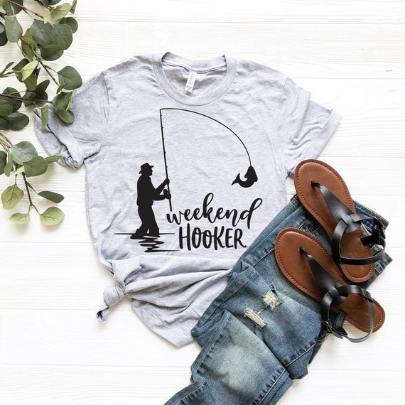 Weekend Hooker Shirt, Family Trip Shirts, Fly Fishing Shirt Women