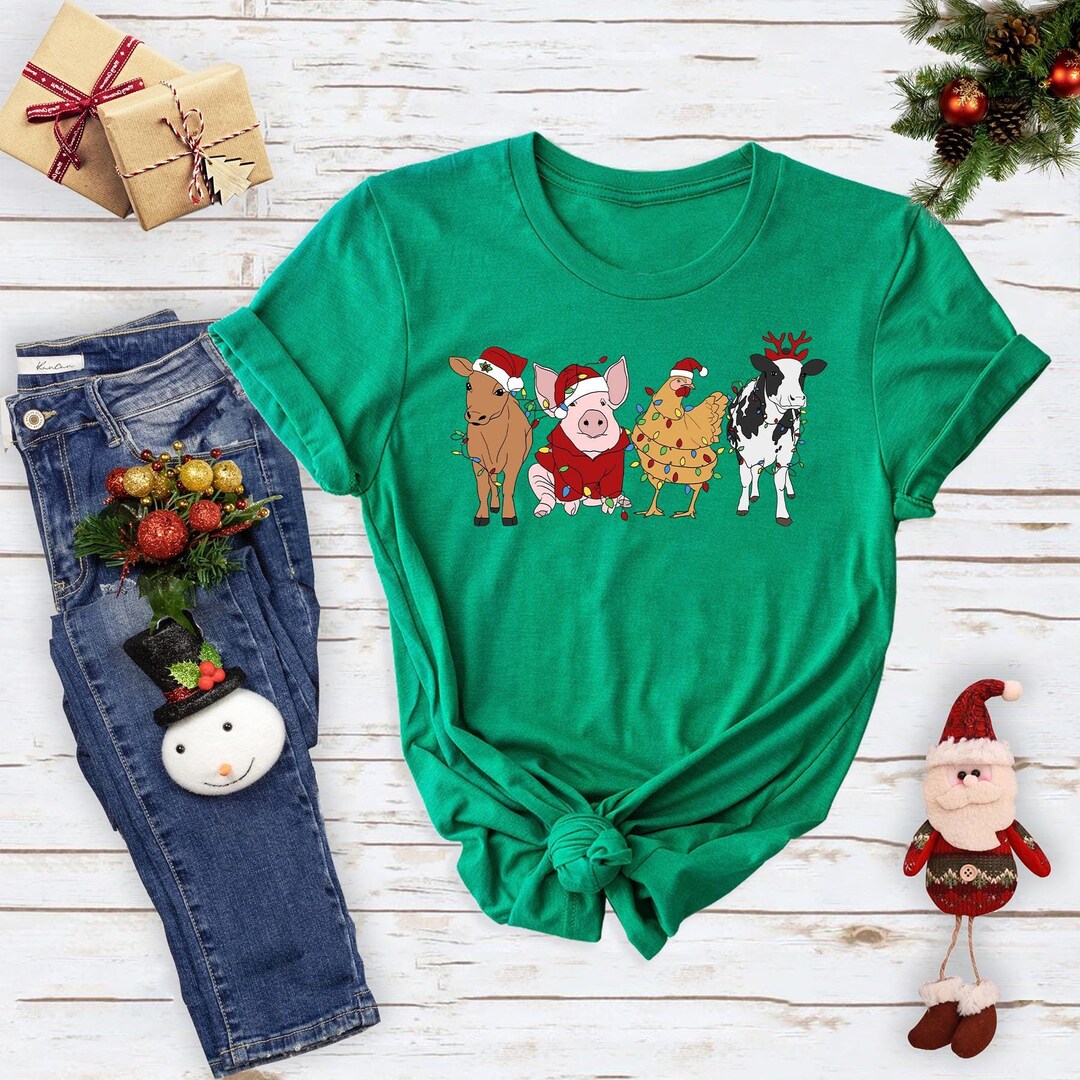 Christmas Farm Animals Graphic Tee main image 1