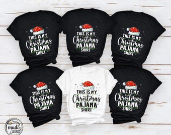 This Is My Christmas Pajama Tshirt, Family Christmas Tee, Merry Christmas Shirt, Matching Christmas Tee, Christmas Season Shirt, Xmas Party