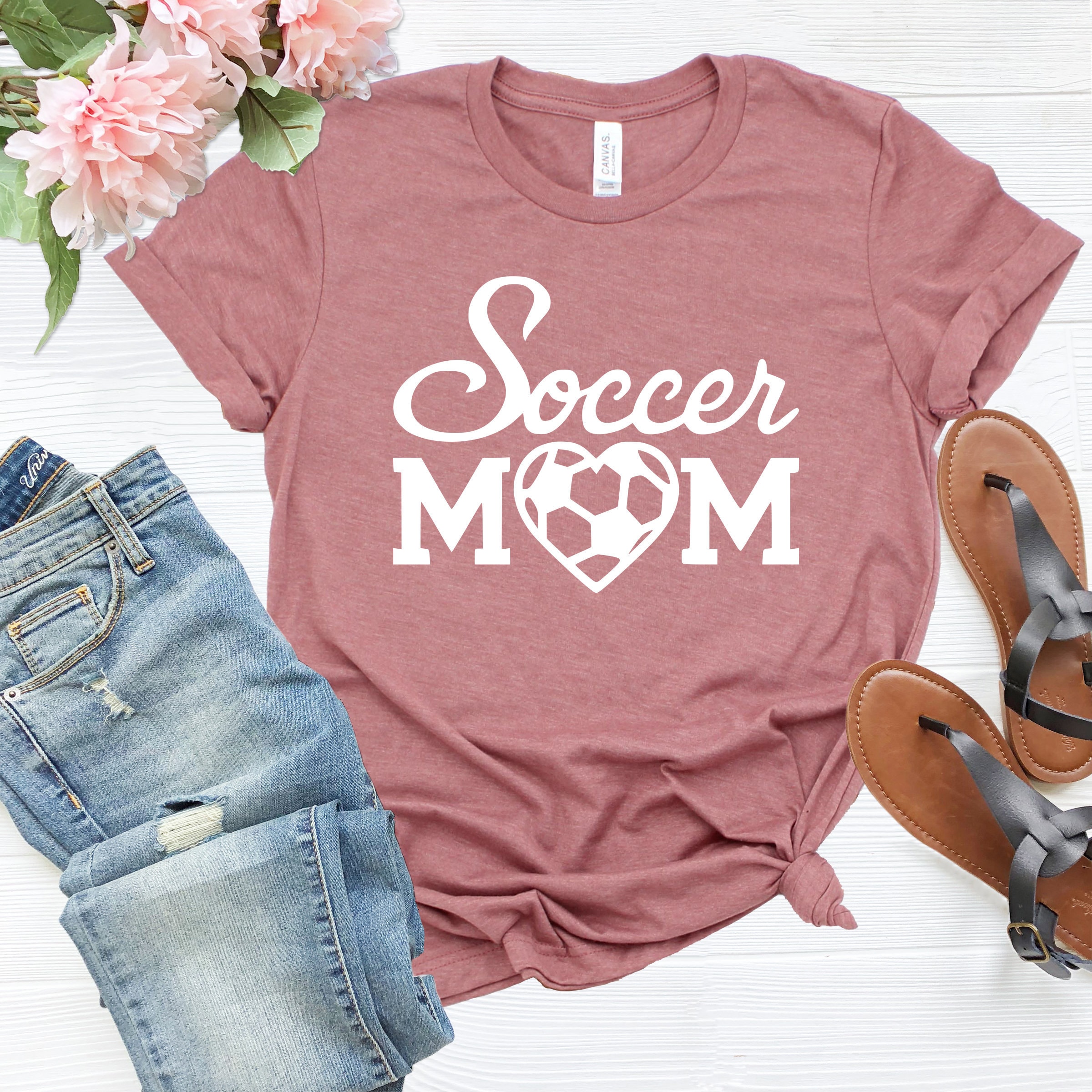 Soccer Mom Shirts Birthday Gifts for Her Mom Life Tops Etsy