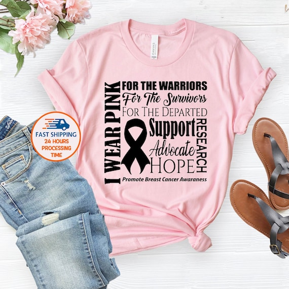 Badass Breast Cancer Warrior Pink Ribbon Support T-Shirt Tee Badass Breast Cancer Warrior Pink Ribbon Support T-Shirt Tee