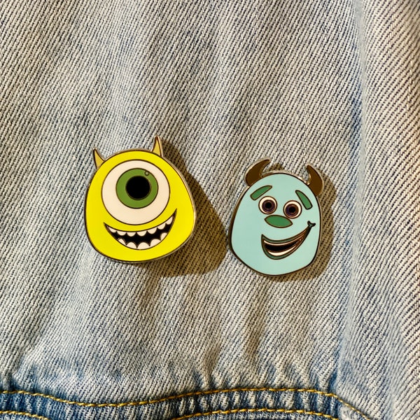 Mike and Sulley Hard Enamel Pins