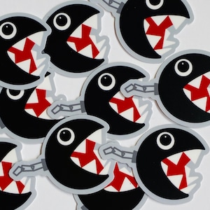 Chain Chomp Sticker | Super Mario Bros sticker water bottle planner skateboard laptop cell phone iphone