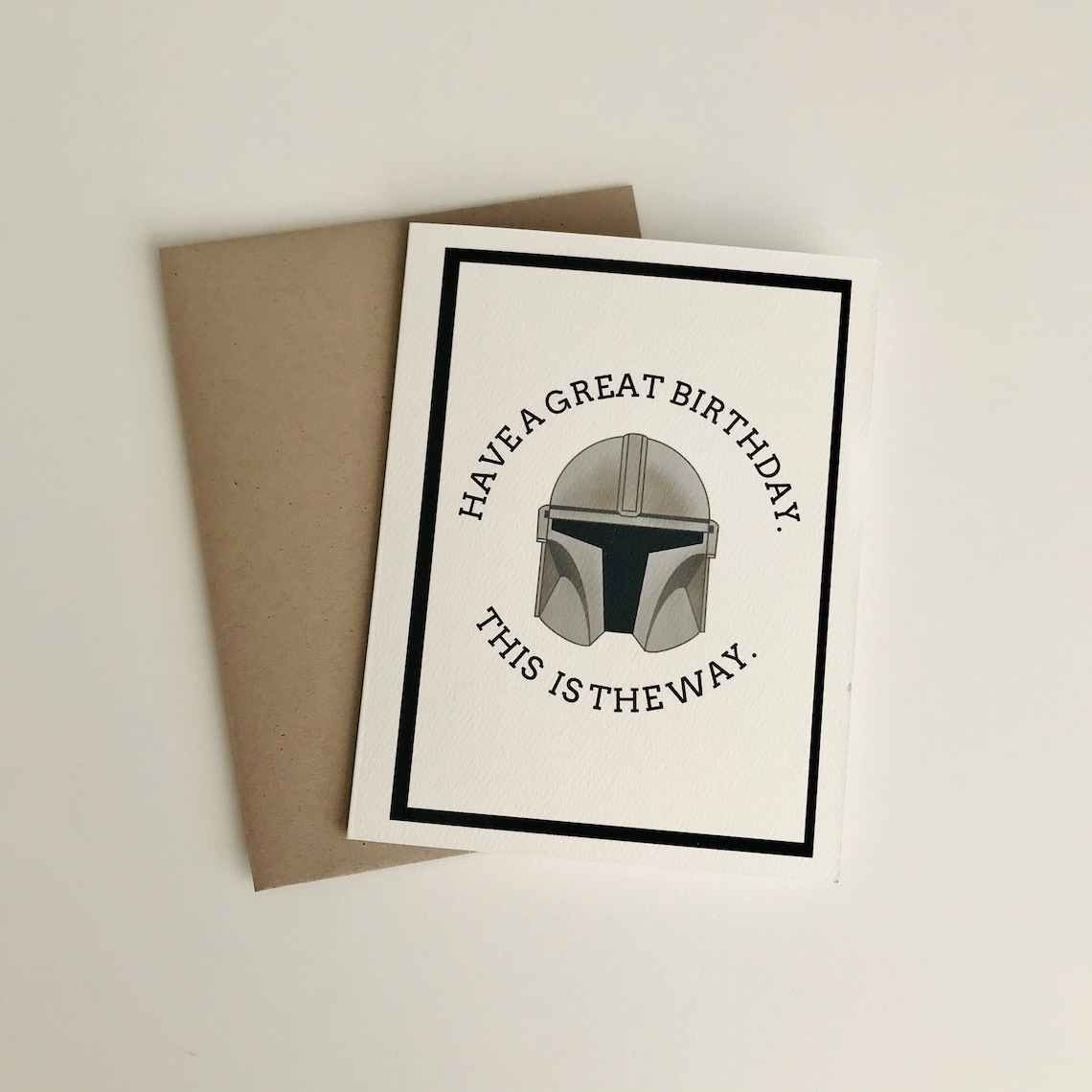 Mandalorian Birthday Card Personalized Card - Etsy