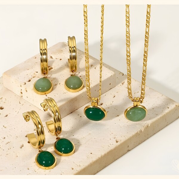 Green Jade Necklace - Etsy