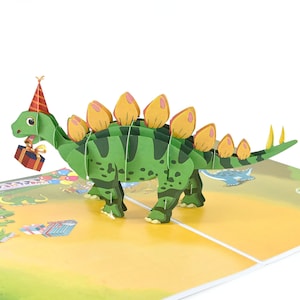 Carte pop-up 3D Birthday Blast Dino-Rific pour enfants
