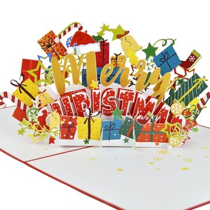 Joyeux Noël Carte de Voeux Pop Up