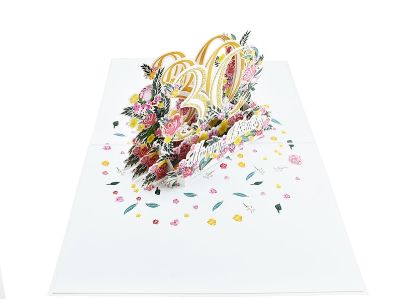 Happy 30th Birthday Pop up 3D Greeting Card - Etsy