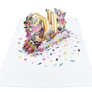 Happy 40th Birthday Pop up 3D Greeting Card - Etsy