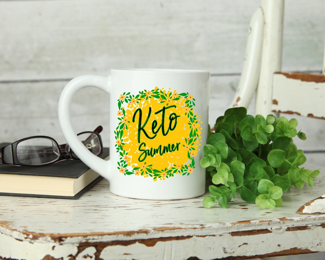 Cute Floral Keto Mug Keto Summer Coffee Mug Gift for Women Etsy
