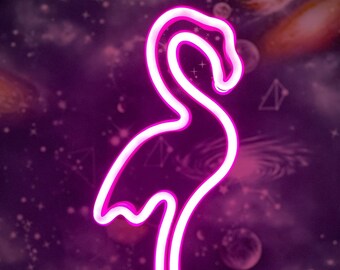 Neon Pink Flamingo Etsy